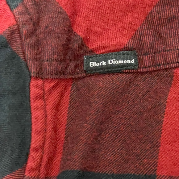 Black Diamond Mens Zodiac Flannel Long Sleeve Shirt Size Medium - Picture 8 of 12